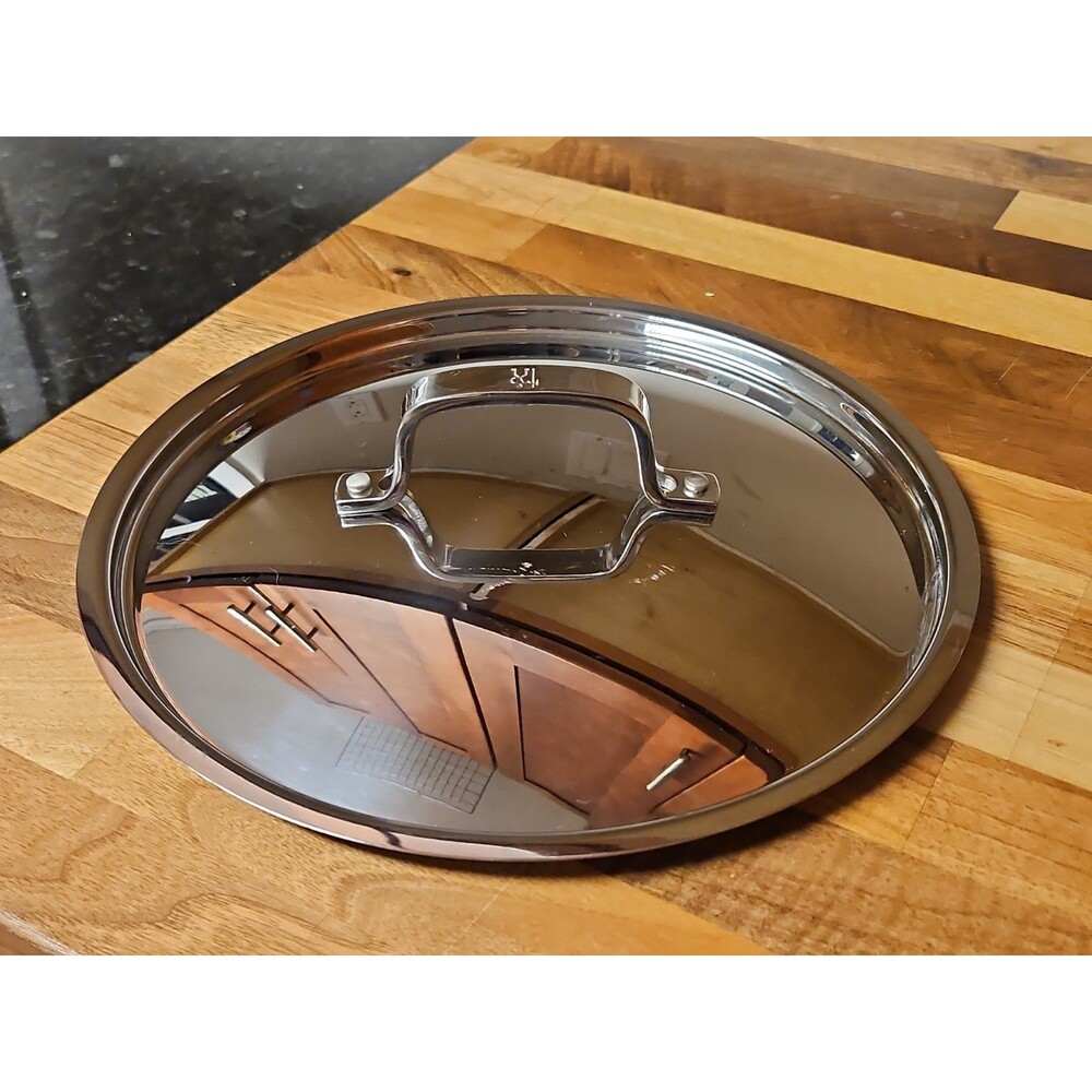 10" Zwilling J.A. Henckels Stainless Steel Lid Only ID Rim 9 3/8” OD 10” VG - Picture 3 of 10